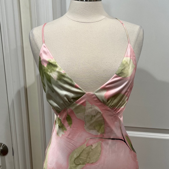 Abercombie & Fitch Julia Slip Tie-Back Maxi Dress in Light Pink NEW w/out tags - Picture 4 of 12